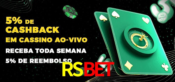 Promoções do cassino ao Vivo RSBET